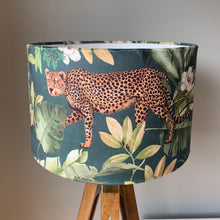 Load image into Gallery viewer, Velvet Leopard Fabric Lampshade