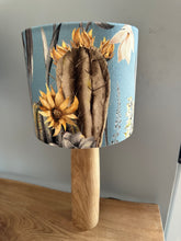Load image into Gallery viewer, Velvet Baby Blue Scandinavian Cactus Lampshade