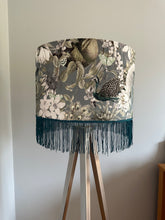 Load image into Gallery viewer, Sage Green Peacock Lampshade