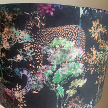 Load image into Gallery viewer, Velvet Colourful Leopard Lampshade