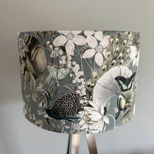 Load image into Gallery viewer, Sage Green Peacock Lampshade