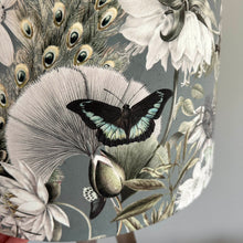 Load image into Gallery viewer, Sage Green Peacock Lampshade