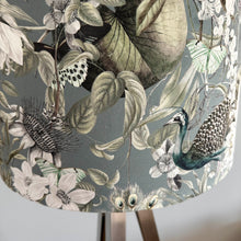 Load image into Gallery viewer, Sage Green Peacock Lampshade