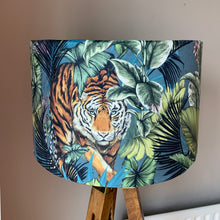 Load image into Gallery viewer, Velvet Tiger Lampshade
