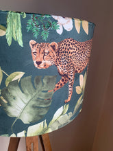 Load image into Gallery viewer, Velvet Leopard Fabric Lampshade