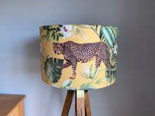 Load image into Gallery viewer, Velvet Leopard Lampshade - Yellow