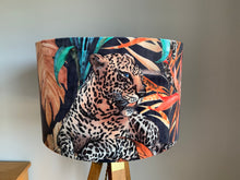 Load image into Gallery viewer, Velvet Large Leopard Lampshade