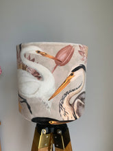 Load image into Gallery viewer, Velvet Heron with Beige background Lampshade