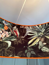 Load image into Gallery viewer, Orange with Velvet Leopard Inner Lampshade / Ceiling Pendant
