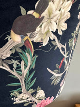 Load image into Gallery viewer, Velvet Navy Heron Wildlife Lampshade
