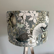 Load image into Gallery viewer, Sage Green Peacock Lampshade
