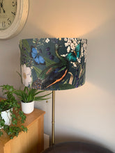Load image into Gallery viewer, Velvet Peacock Lampshade
