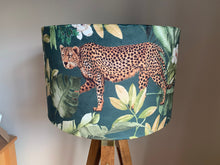 Load image into Gallery viewer, Velvet Leopard Fabric Lampshade
