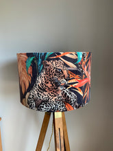 Load image into Gallery viewer, Velvet Large Leopard Lampshade
