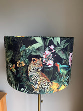 Load image into Gallery viewer, Velvet Leopard Lampshade

